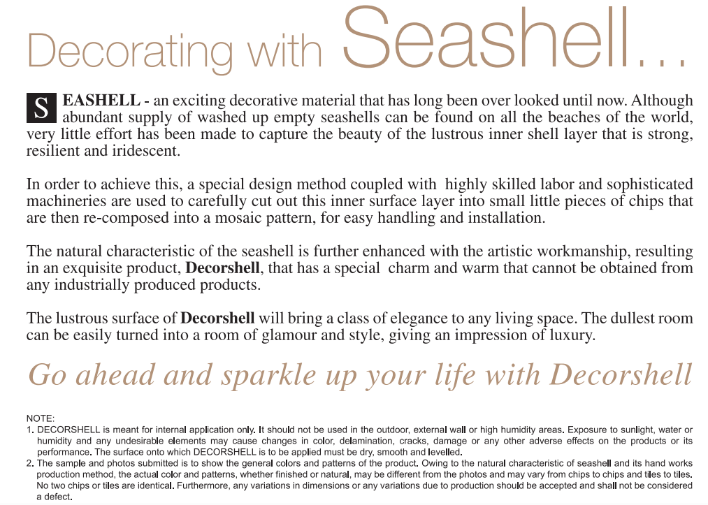Decorshell Regency pattern